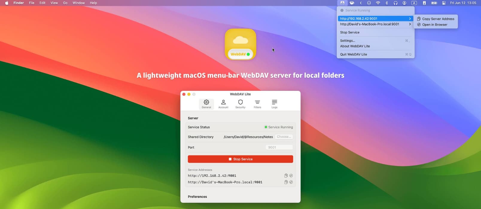 WebDAV Lite – macOS 上的 WebDAV 服务器 1