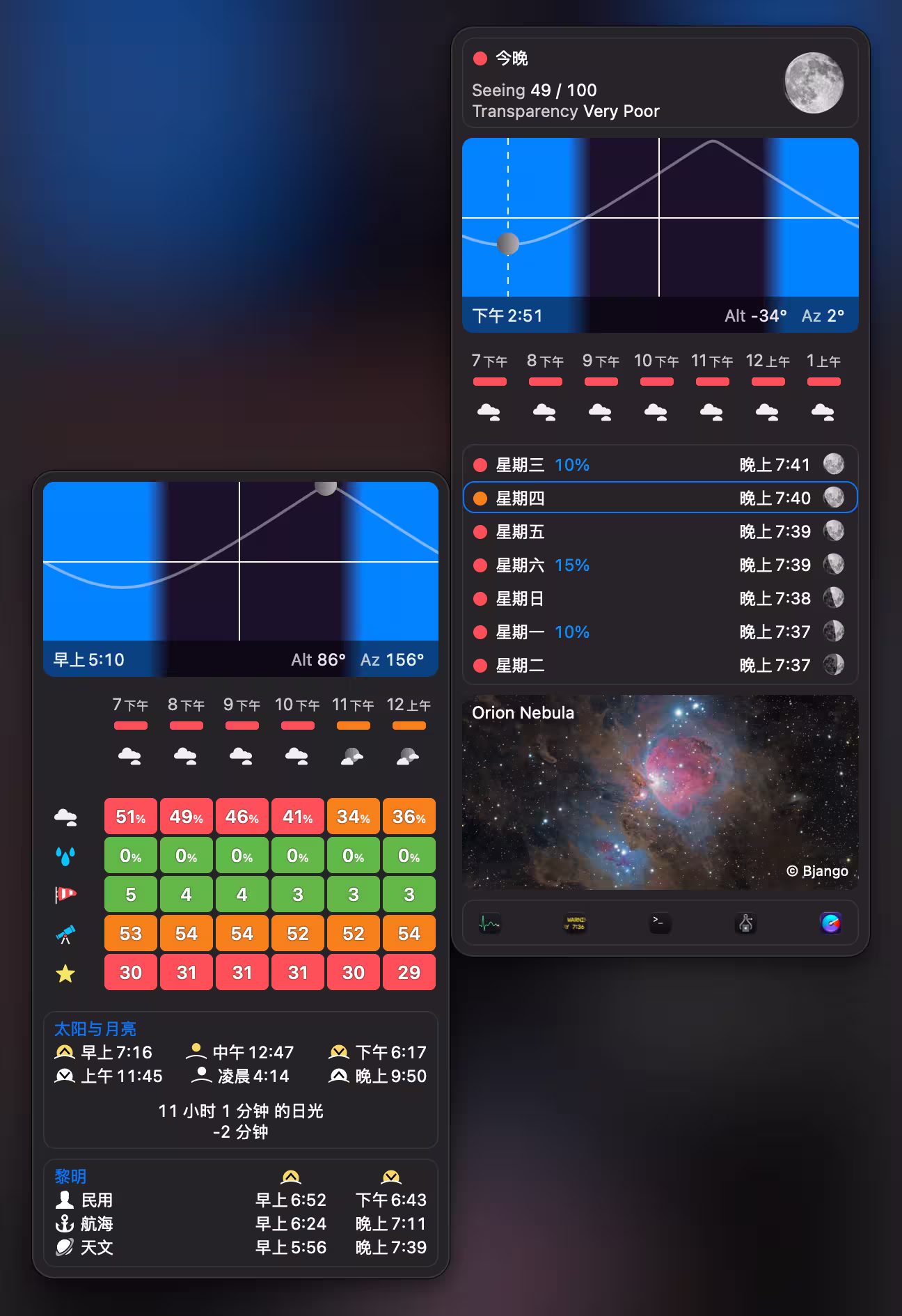 iStat Menus 7.5 新增「Astronomy（天文学）」功能 3