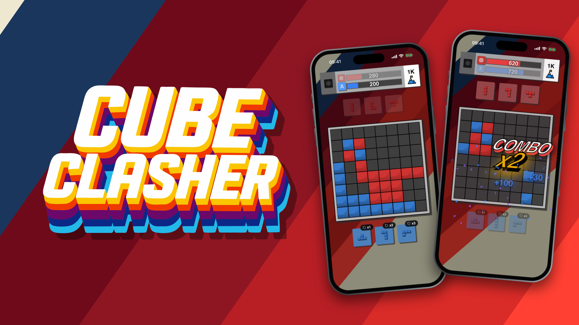 益智游戏《Cube Clasher 方块超对决》于双平台推出 在棋盘塞满之前赢过对手