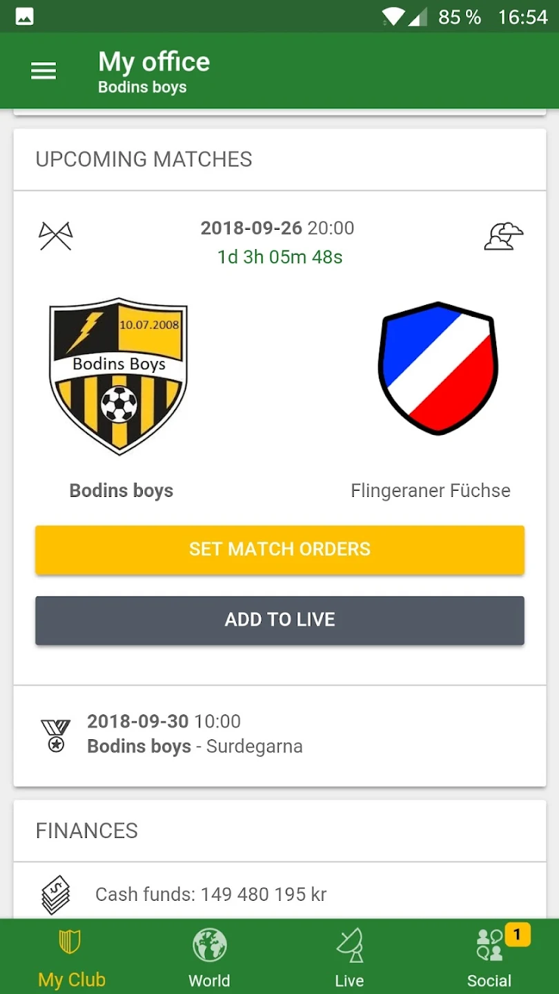 Hattrick Football Manager Game 截图 1