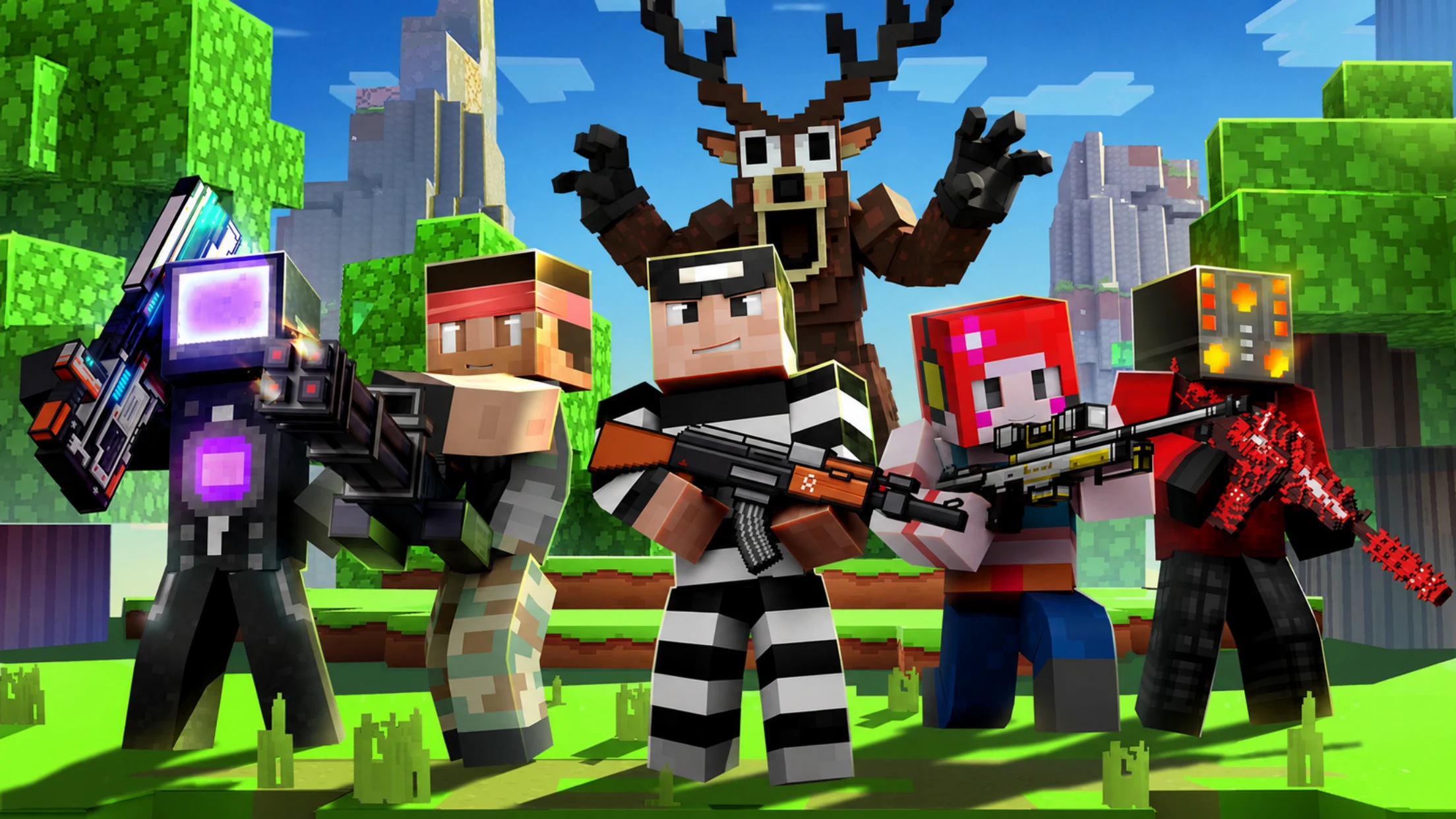 像素射击 - Cops N Robbers (FPS) 截图 1