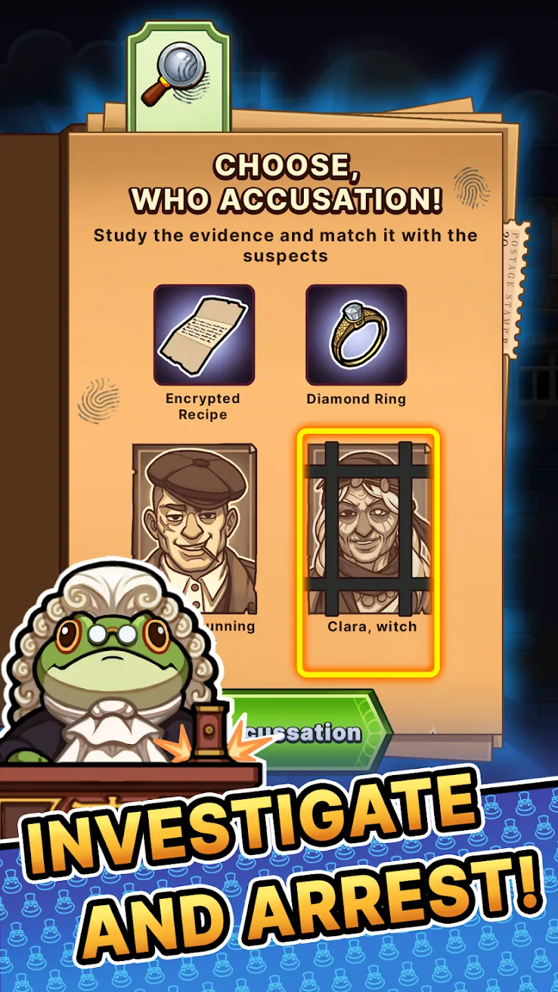 DetecToad: Detective Idle RPG 截图 10