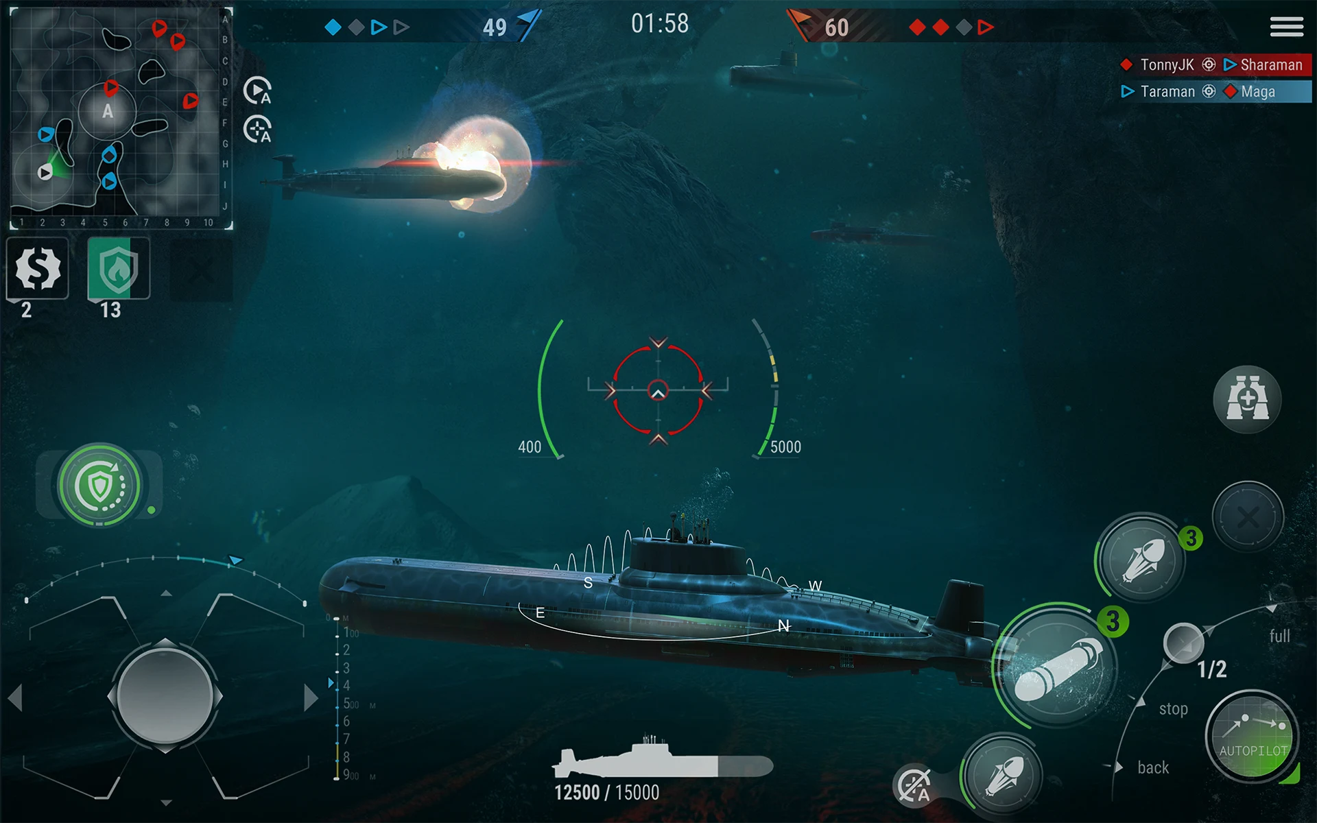 WORLD of SUBMARINES: Navy PvP 截图 9