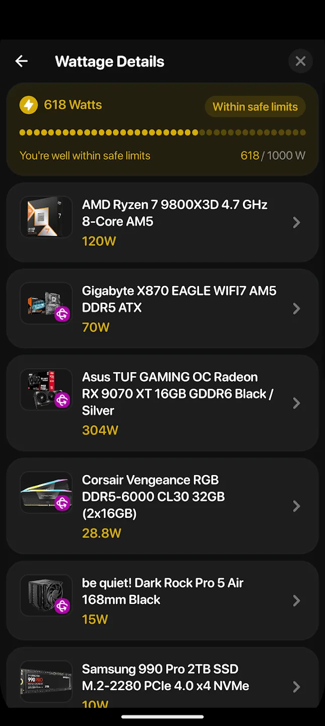 BuildCores: 3D Part Picker PC 截图 5