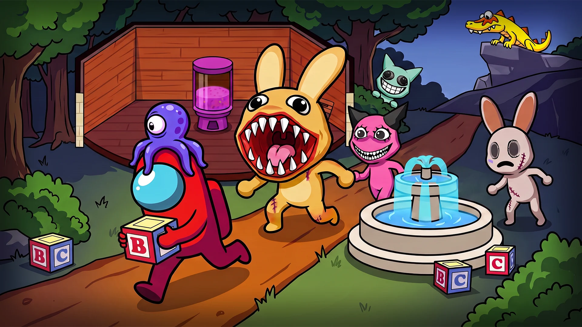 Survivor In Rainbow Monster 截图 1