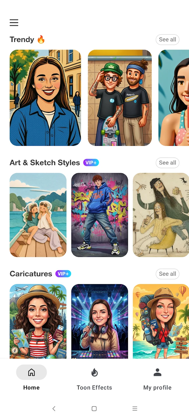 ToonMe photo cartoon maker 截图 6