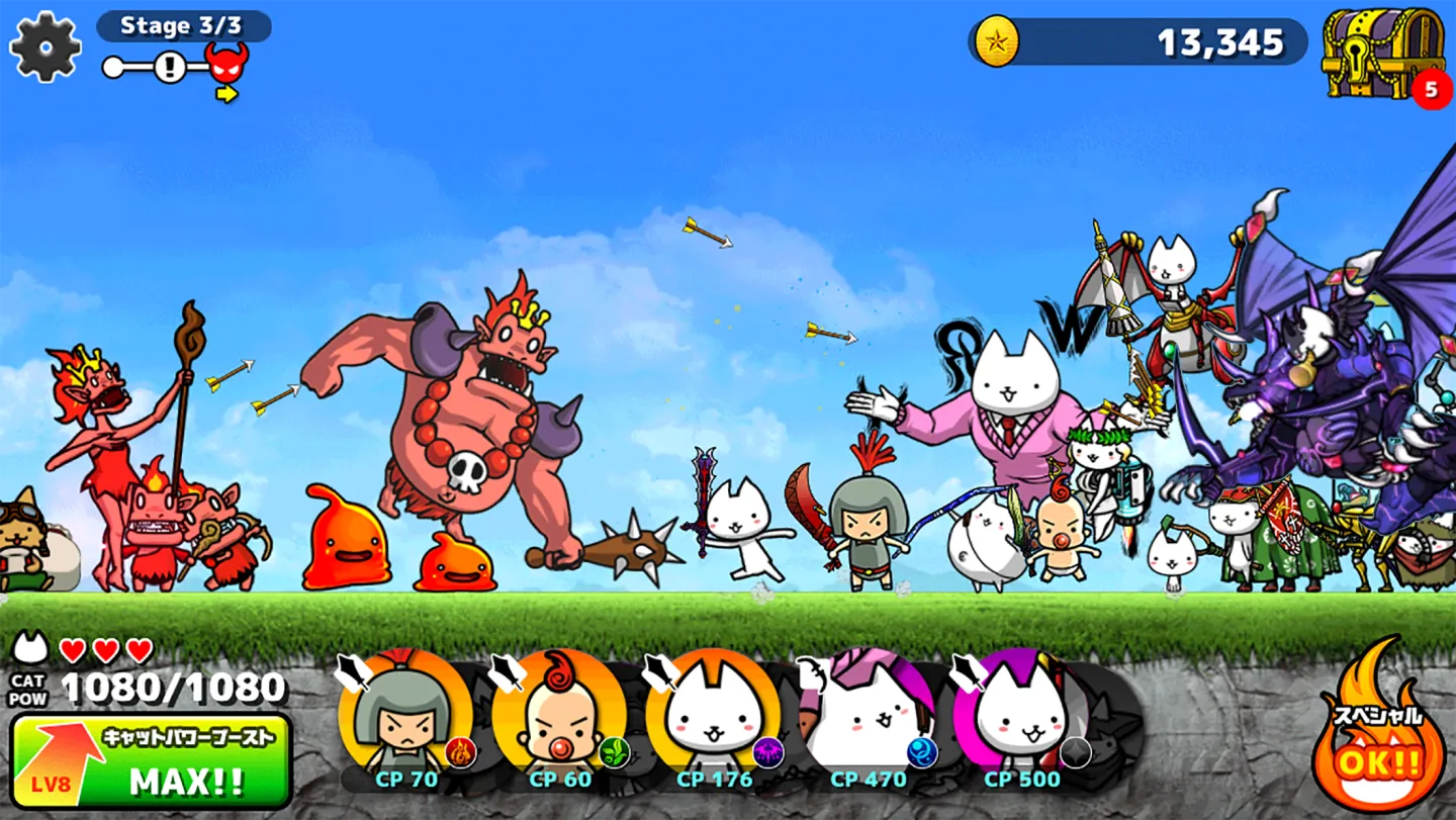 ぼくとネコ：ねこ（猫）が攻めるタワーディフェンスゲーム/TD 截图 7