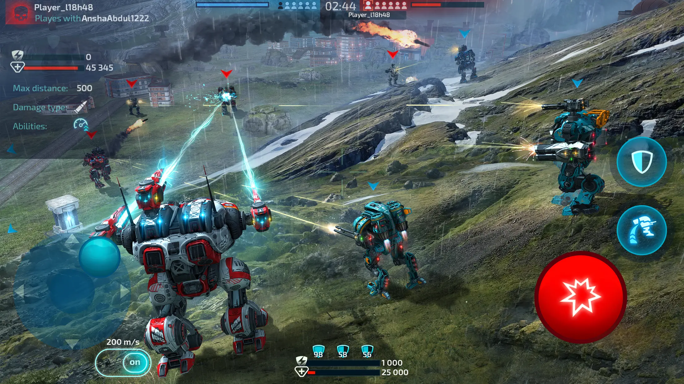 机器人战争：机甲战斗 3D PvP FPS 截图 4