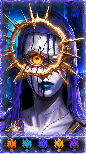 Dark, Horror Color by Number 截图 2