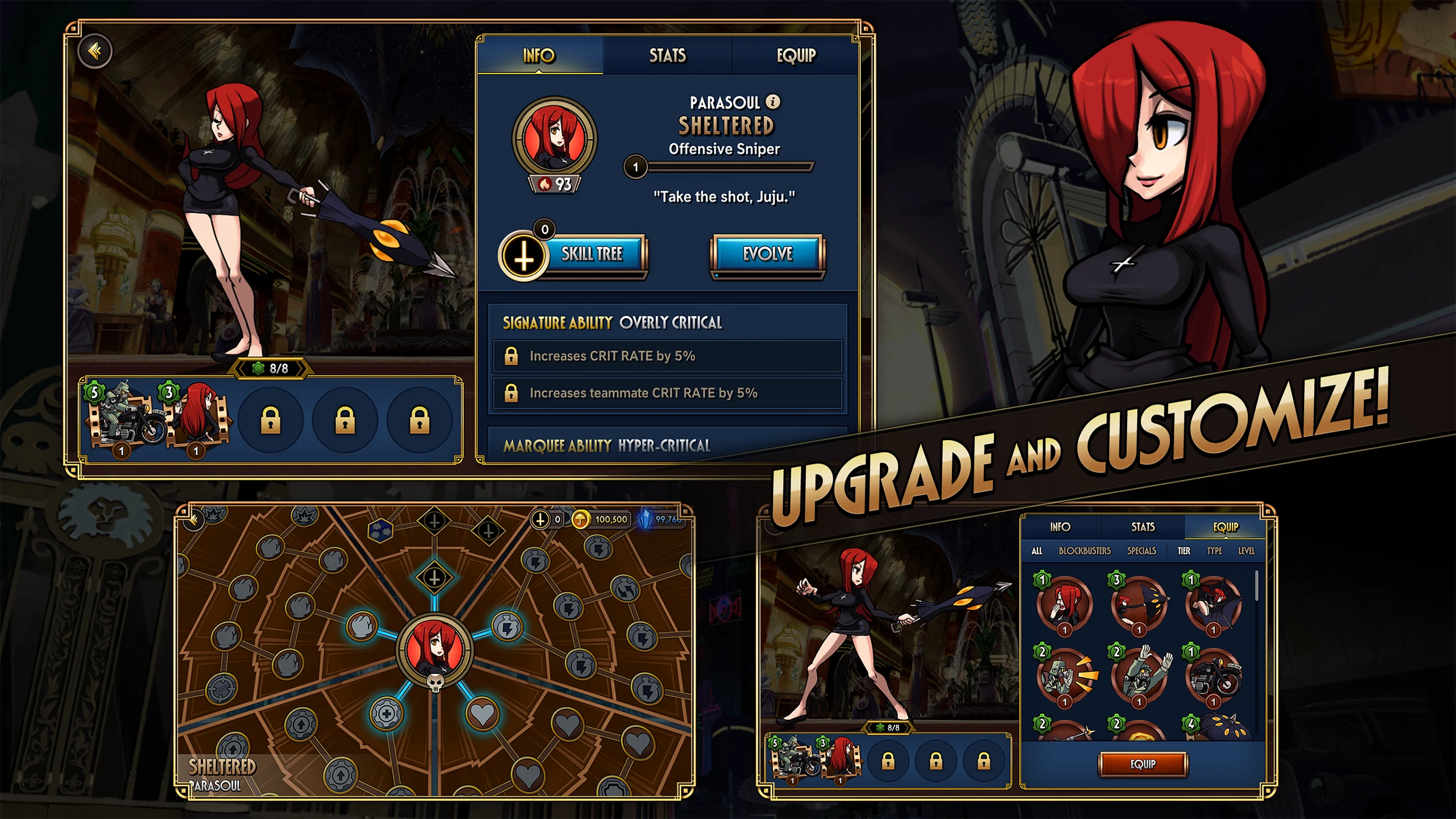 Skullgirls：格斗RPG 截图 4