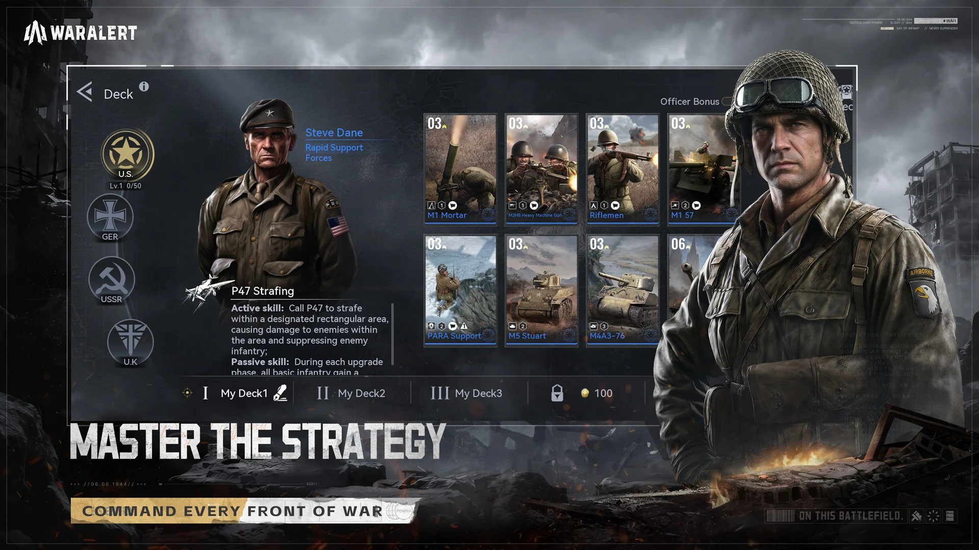 战争警戒 : WWII PvP RTS 截图 1