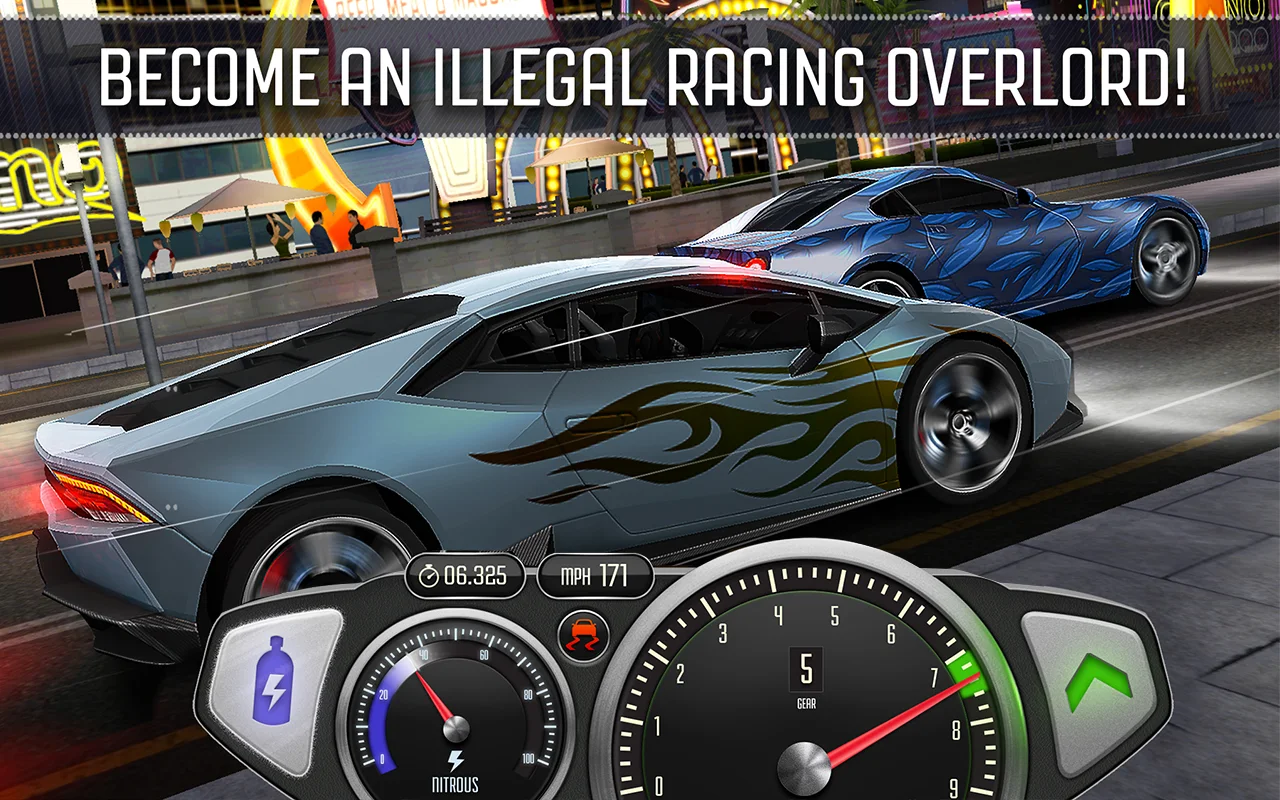 TopSpeed: Drag & Fast Racing 截图 4