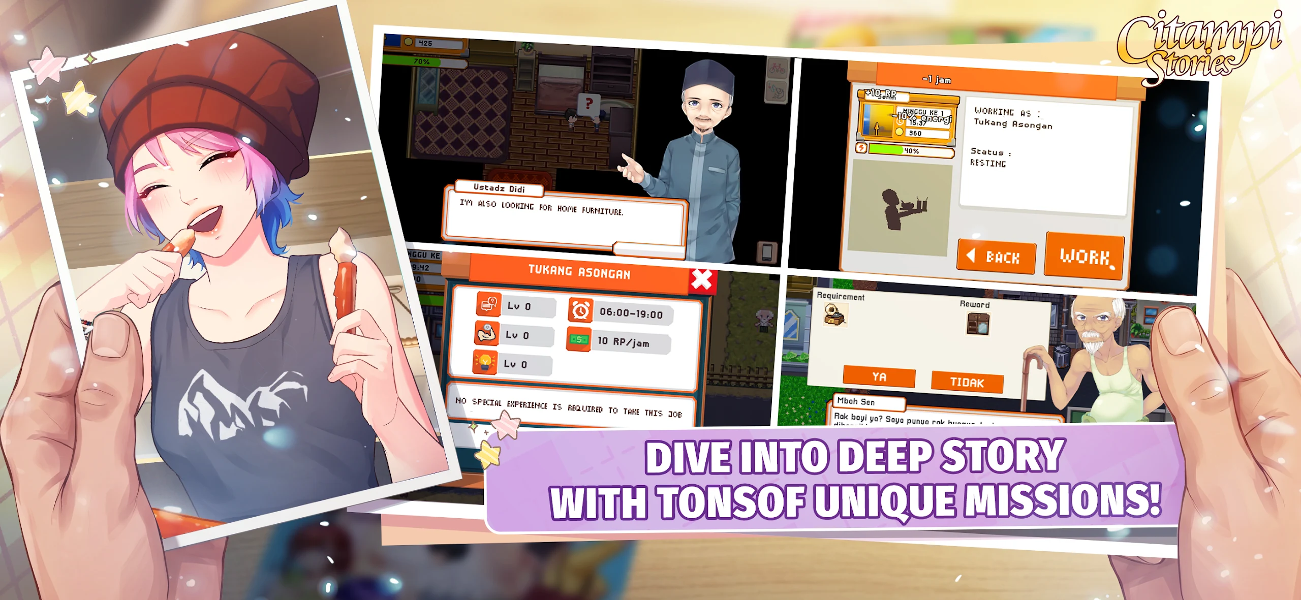 Citampi Stories: RPG 爱生活 截图 7