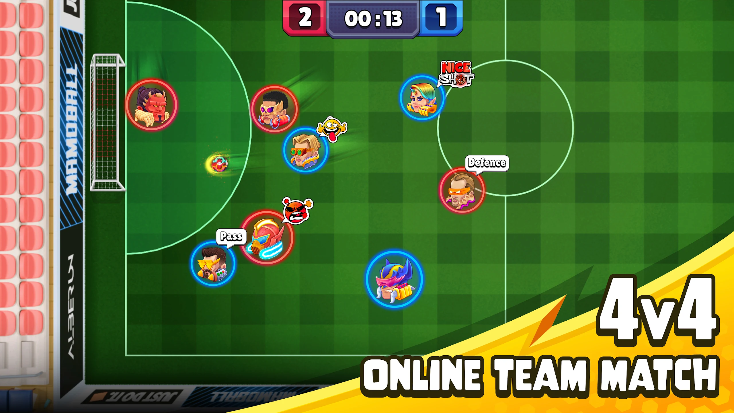MamoBall - Online Soccer 截图 1