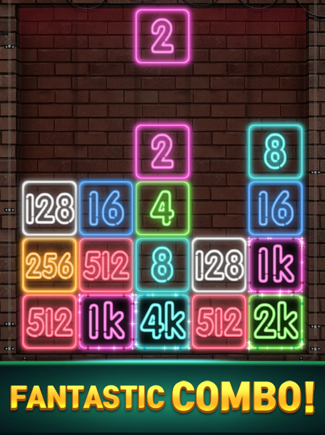 Drop Number : Neon 2048 截图 11