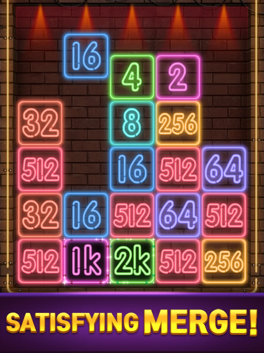 Drop Number : Neon 2048 截图 10