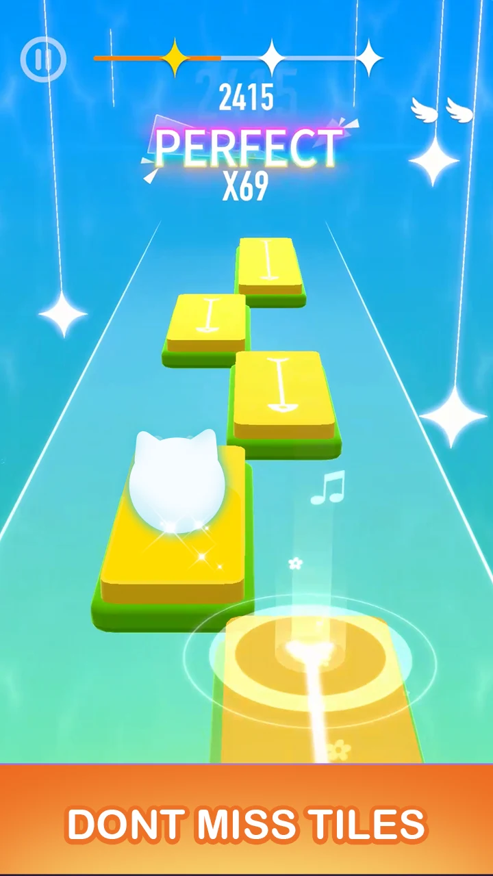 Dancing Cats: 猫咪梦幻钢琴块音乐游戏 截图 2