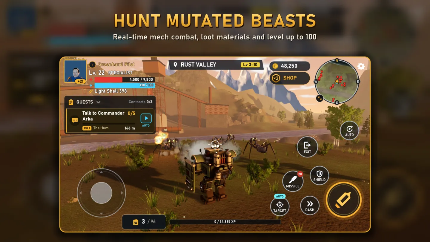 Mekaro: Open World Mech RPG 截图 4