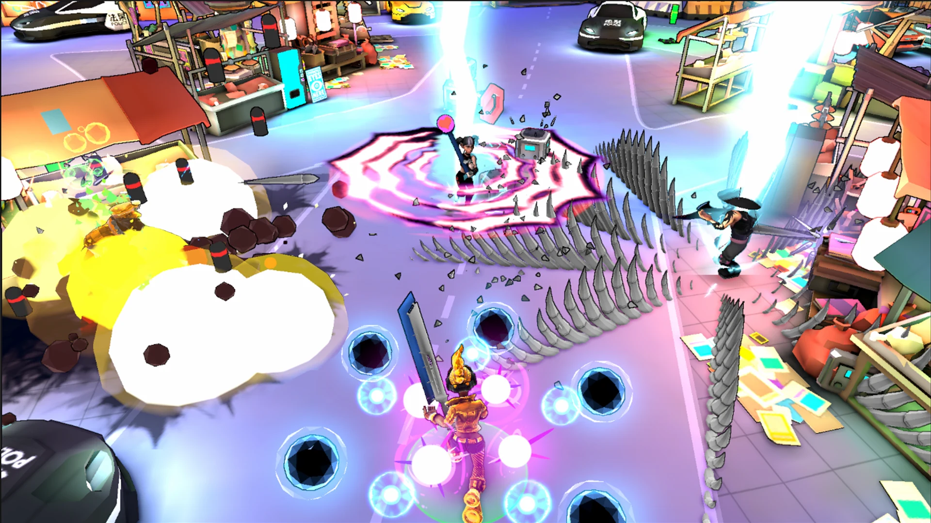 Gridpunk Battle Royale 3v3 PvP 截图 8