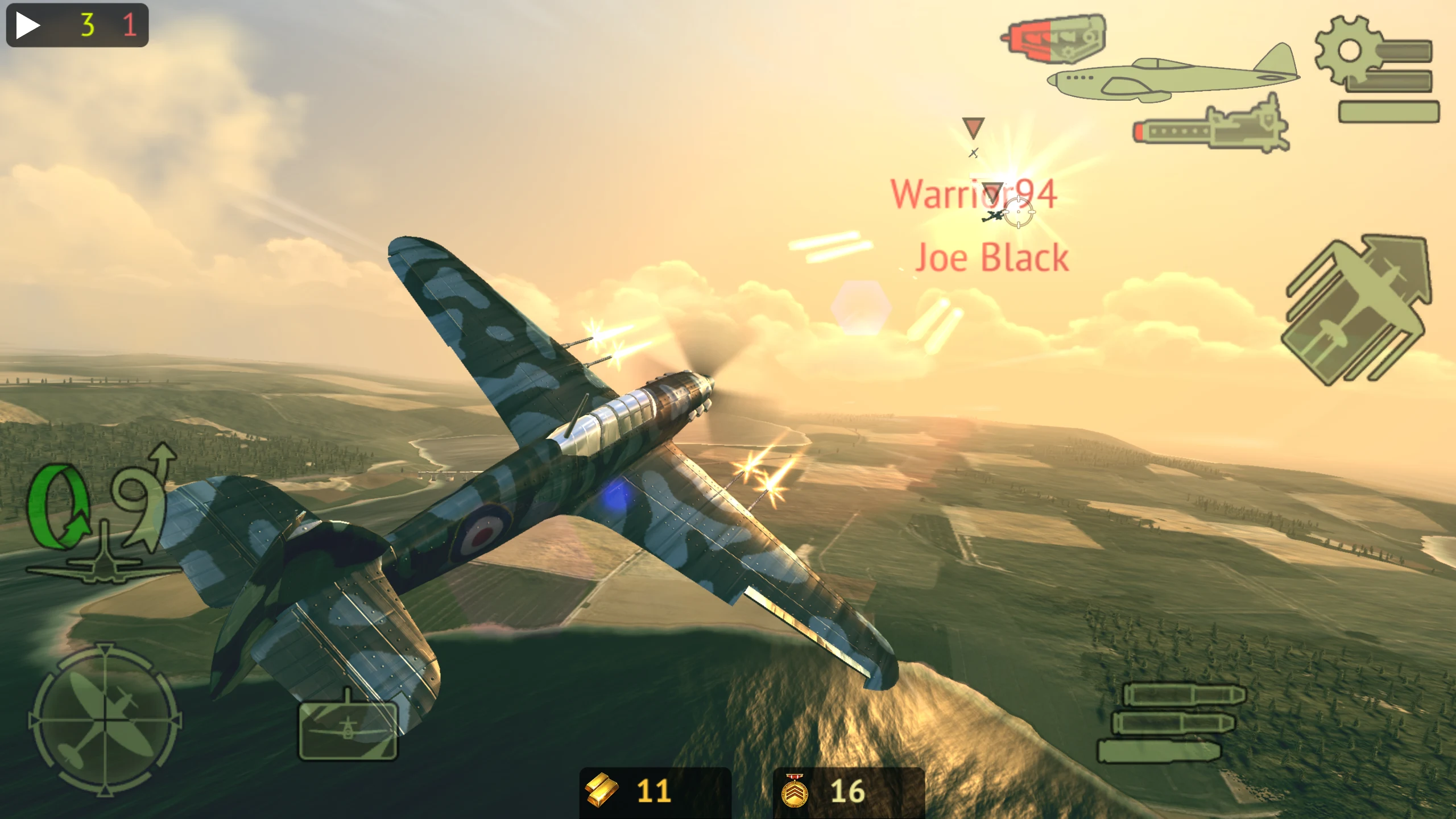 Warplanes: Online Combat 截图 1