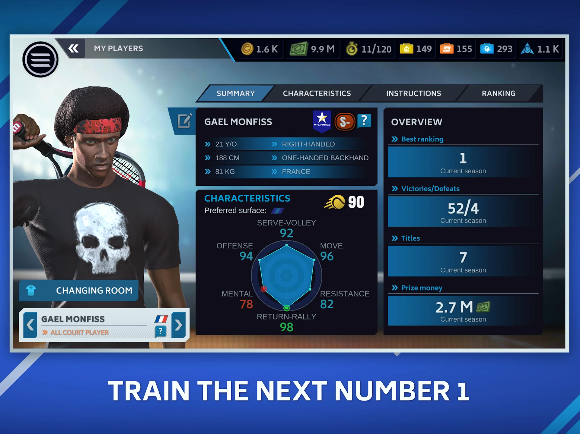 Tennis Manager Mobile 截图 9