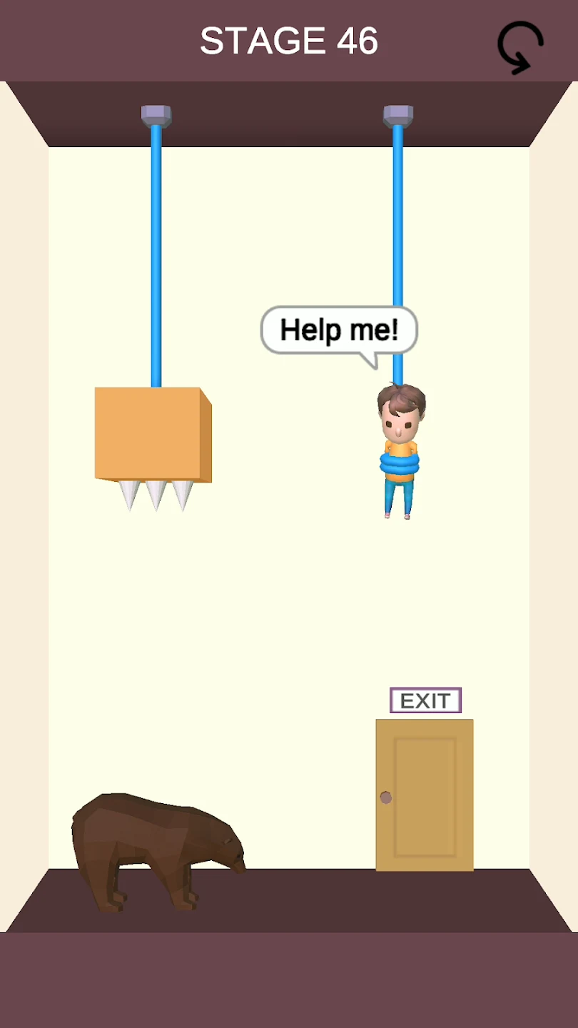 Rescue Cut - Rope Puzzle 截图 1