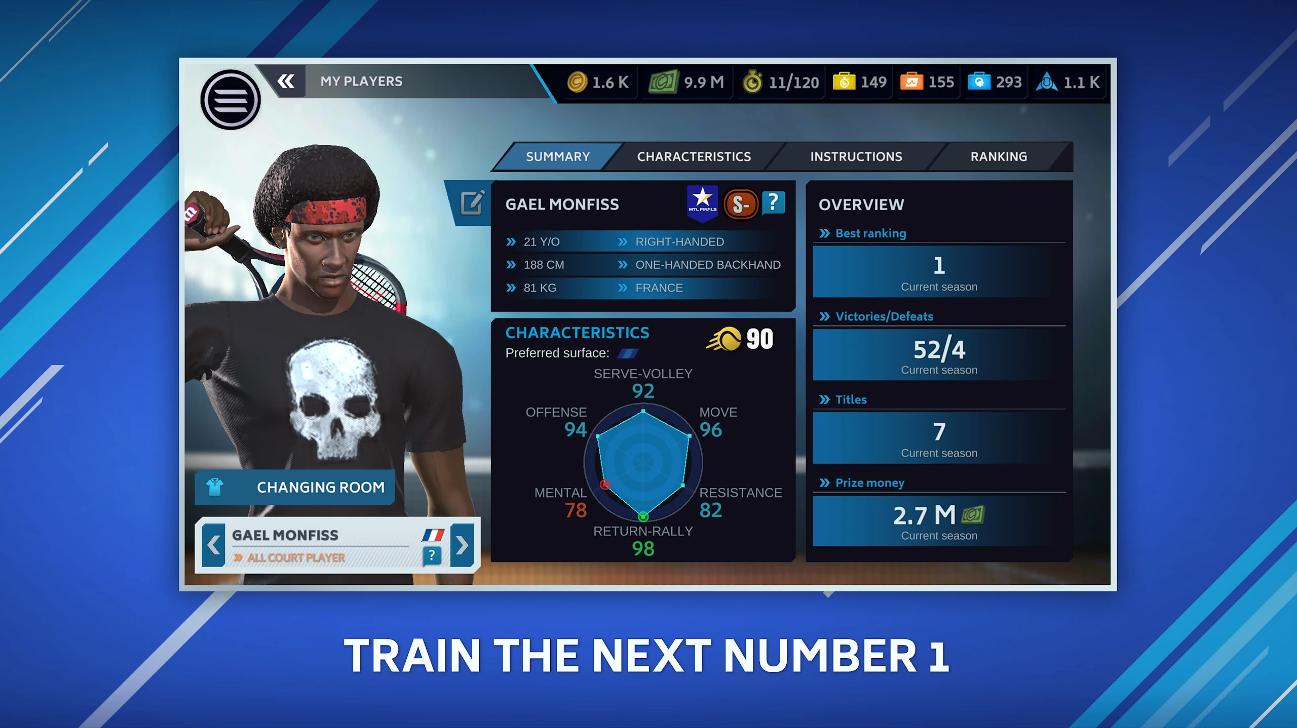 Tennis Manager Mobile 截图 3