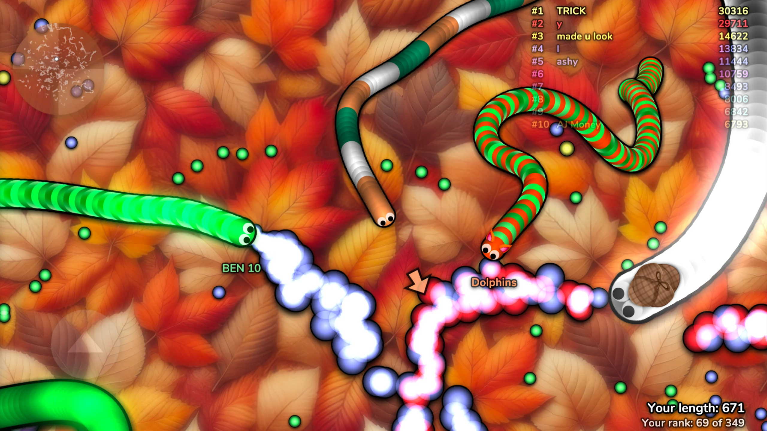 slither.io 截图 2