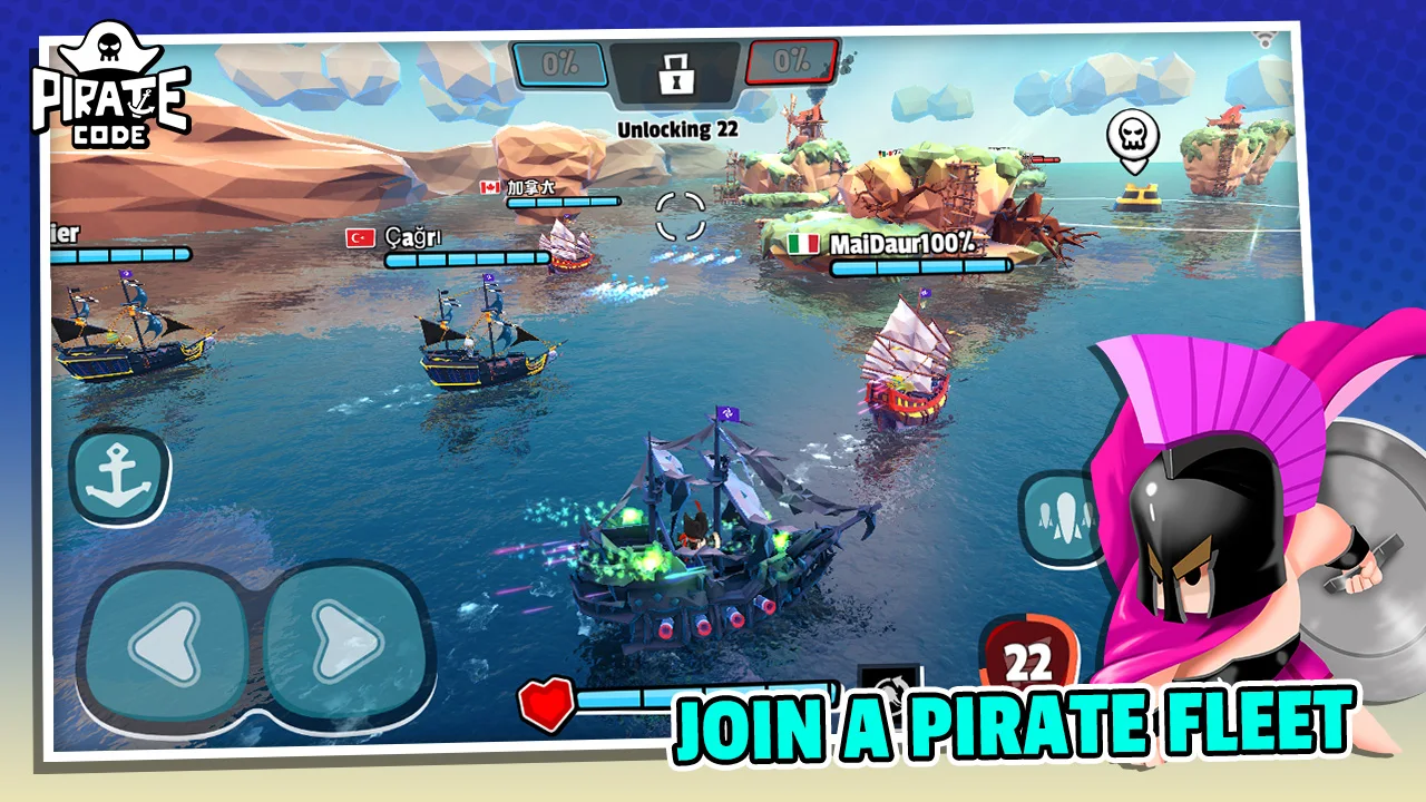 Pirate Code - PVP Sea Battles 截图 2