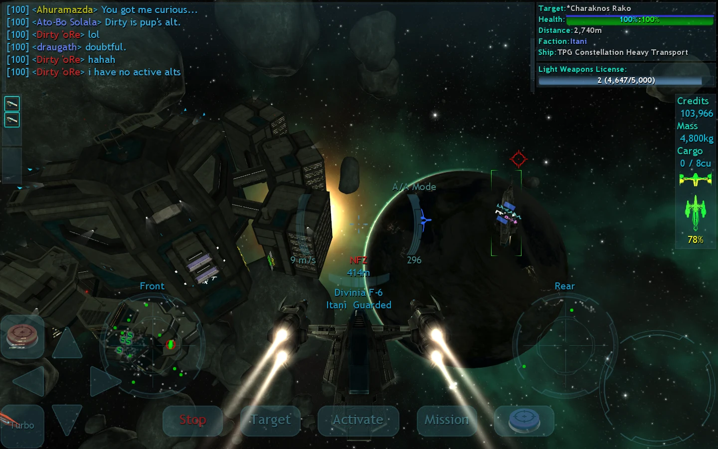 Vendetta Online (3D Space MMO) 截图 2