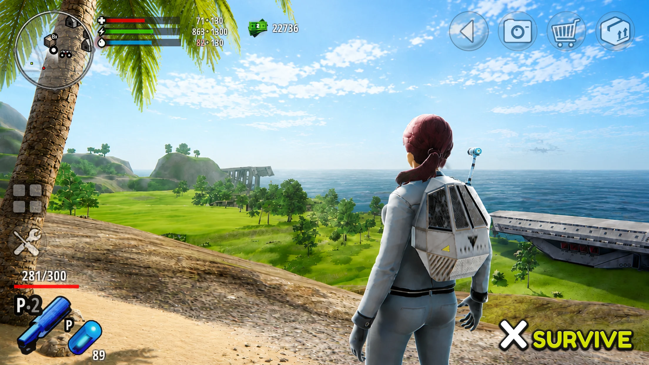 X Survive: 开放世界沙盒 截图 1