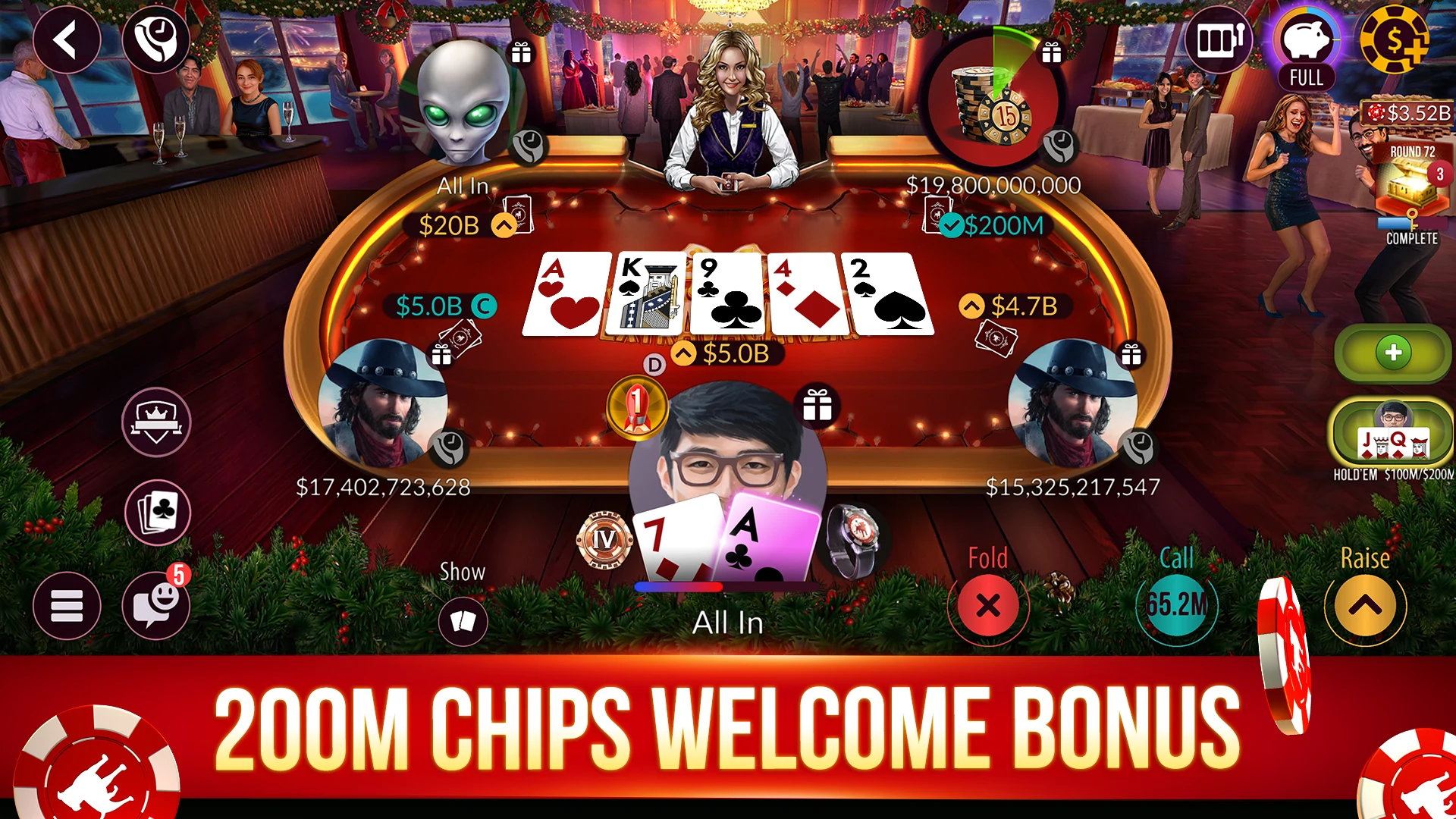 Zynga Poker- Texas Holdem Game 截图 1