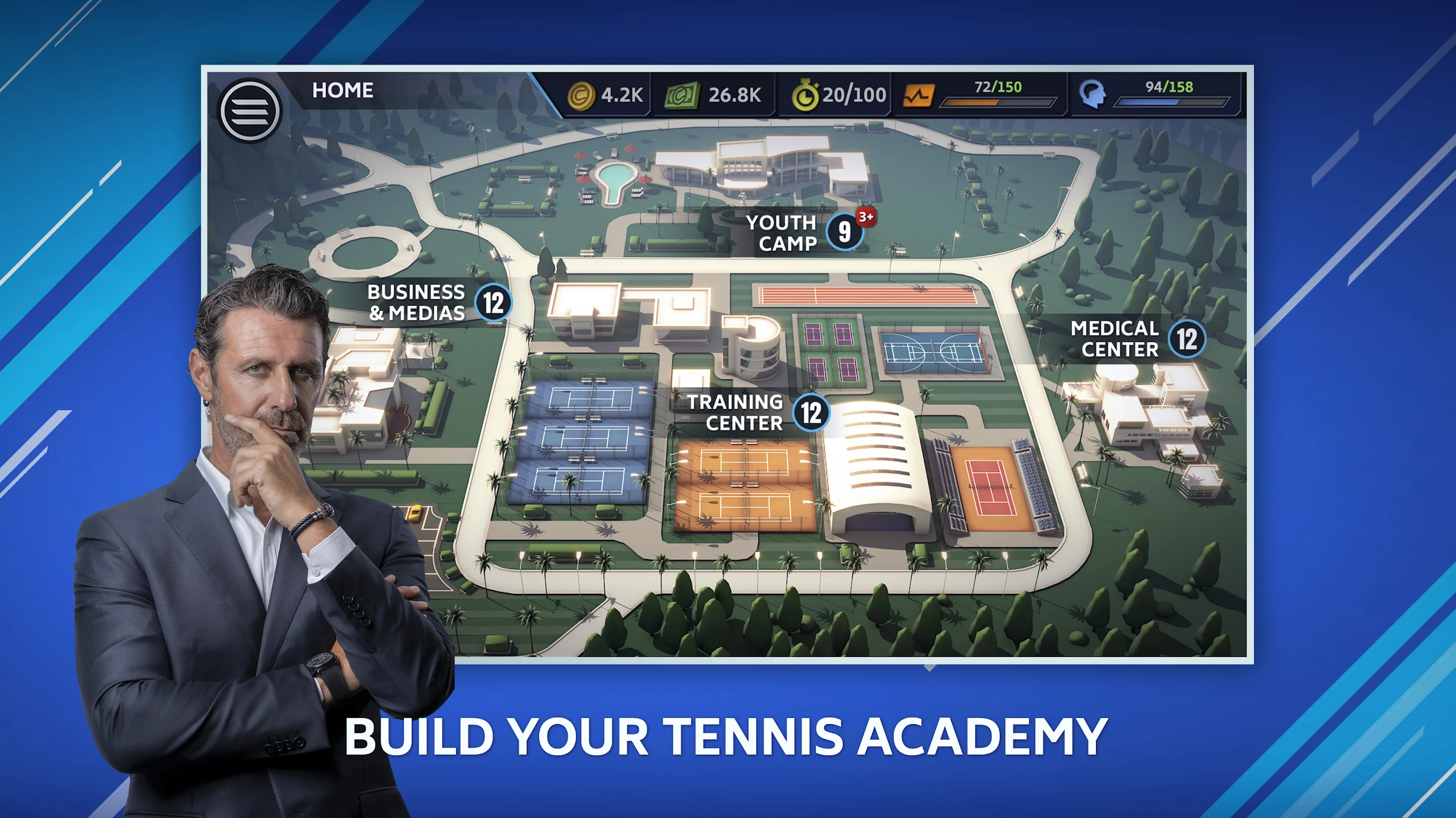 Tennis Manager Mobile 截图 1