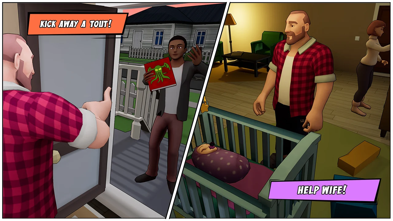Angry Dad: Arcade Simulator 截图 4