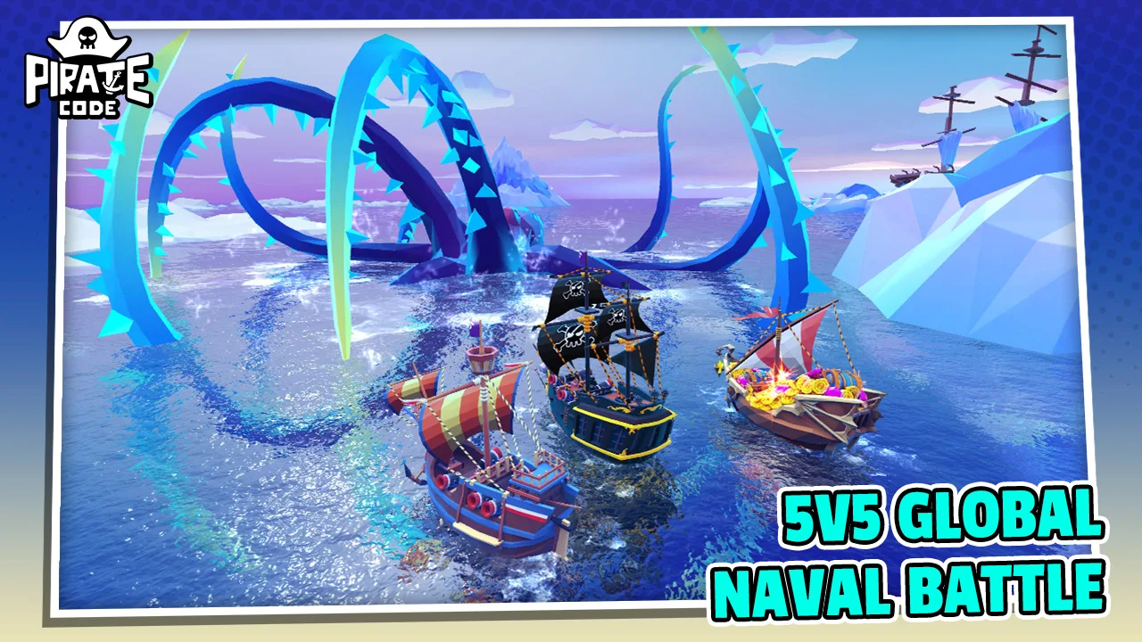 Pirate Code - PVP Sea Battles 截图 1