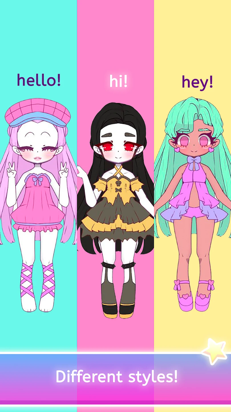 Mimistar dress up chibi doll 截图 2