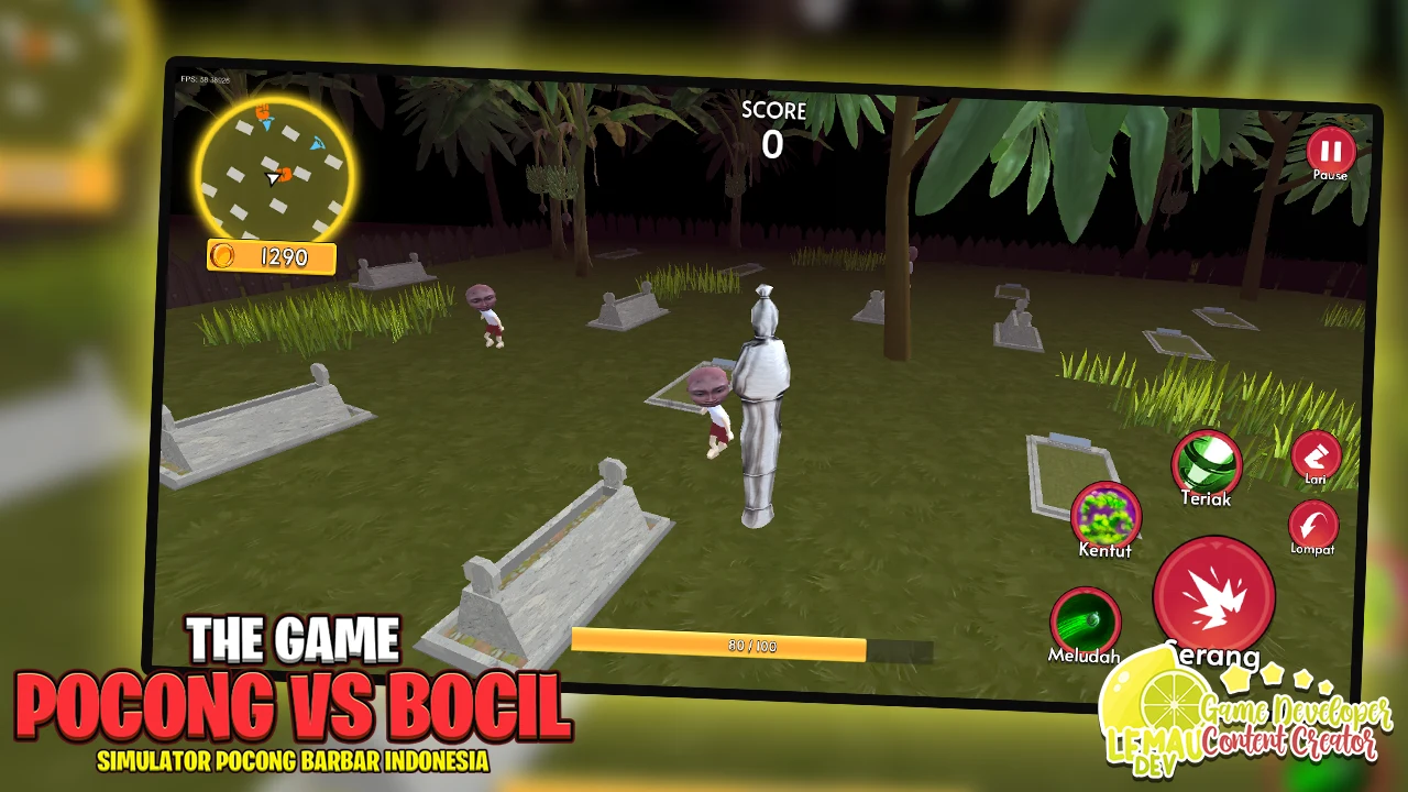 Simulator Pocong vs Bocil 3D 截图 5