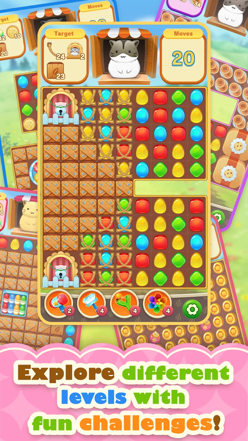 Hamster Life match and home 截图 8