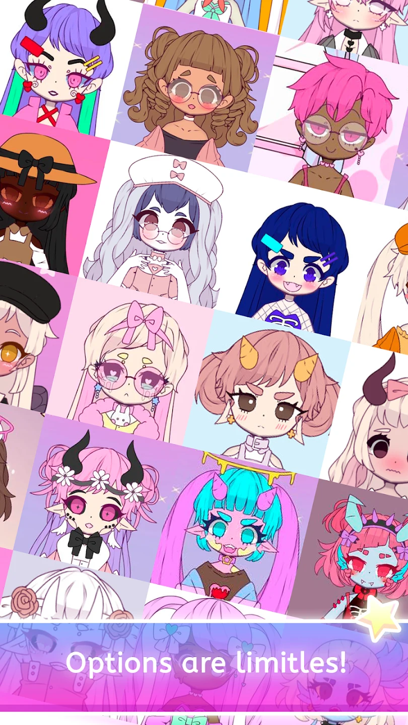 Mimistar dress up chibi doll 截图 6