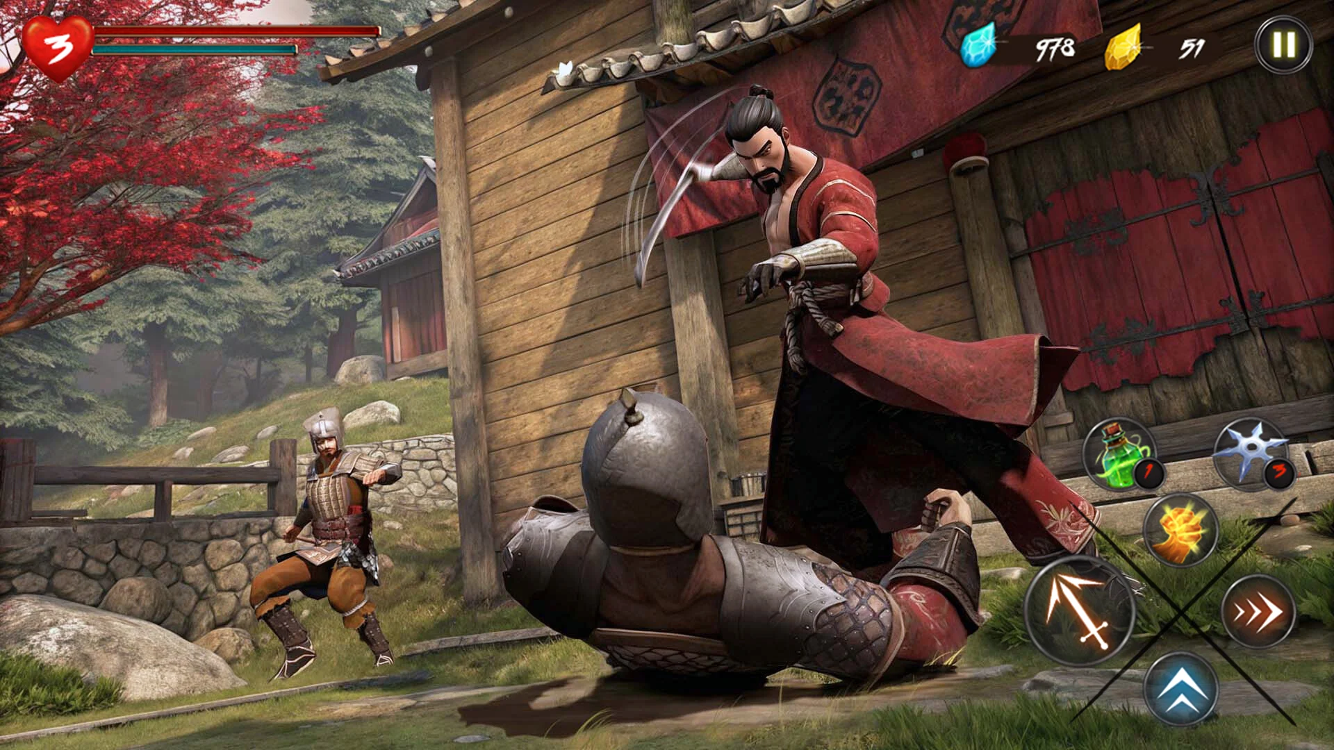 Takashi Ninja Samurai Game 截图 1