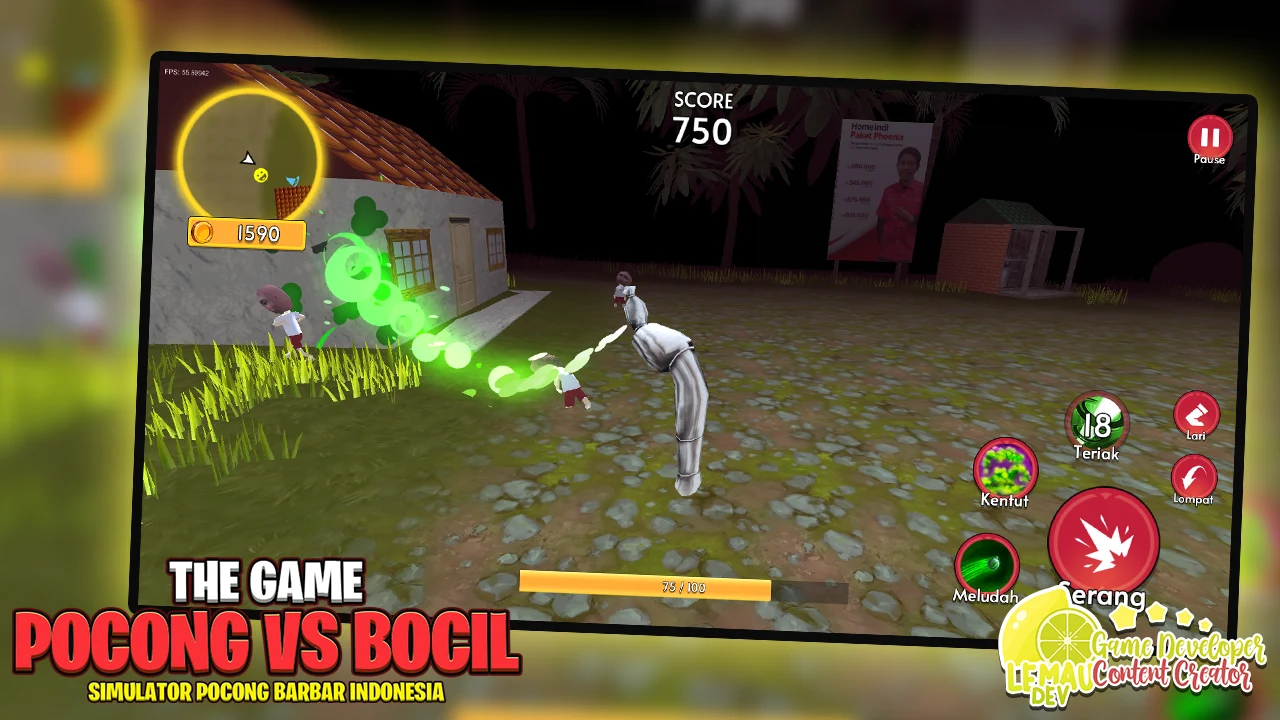 Simulator Pocong vs Bocil 3D 截图 2