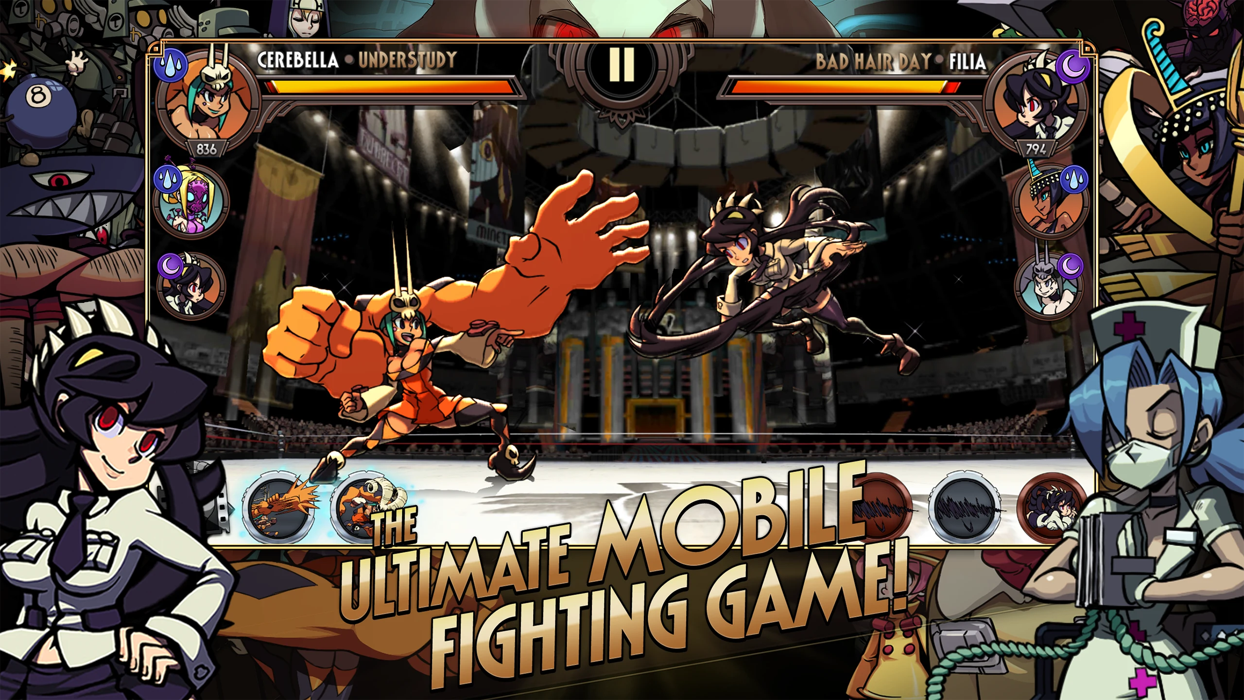 Skullgirls：格斗RPG 截图 1
