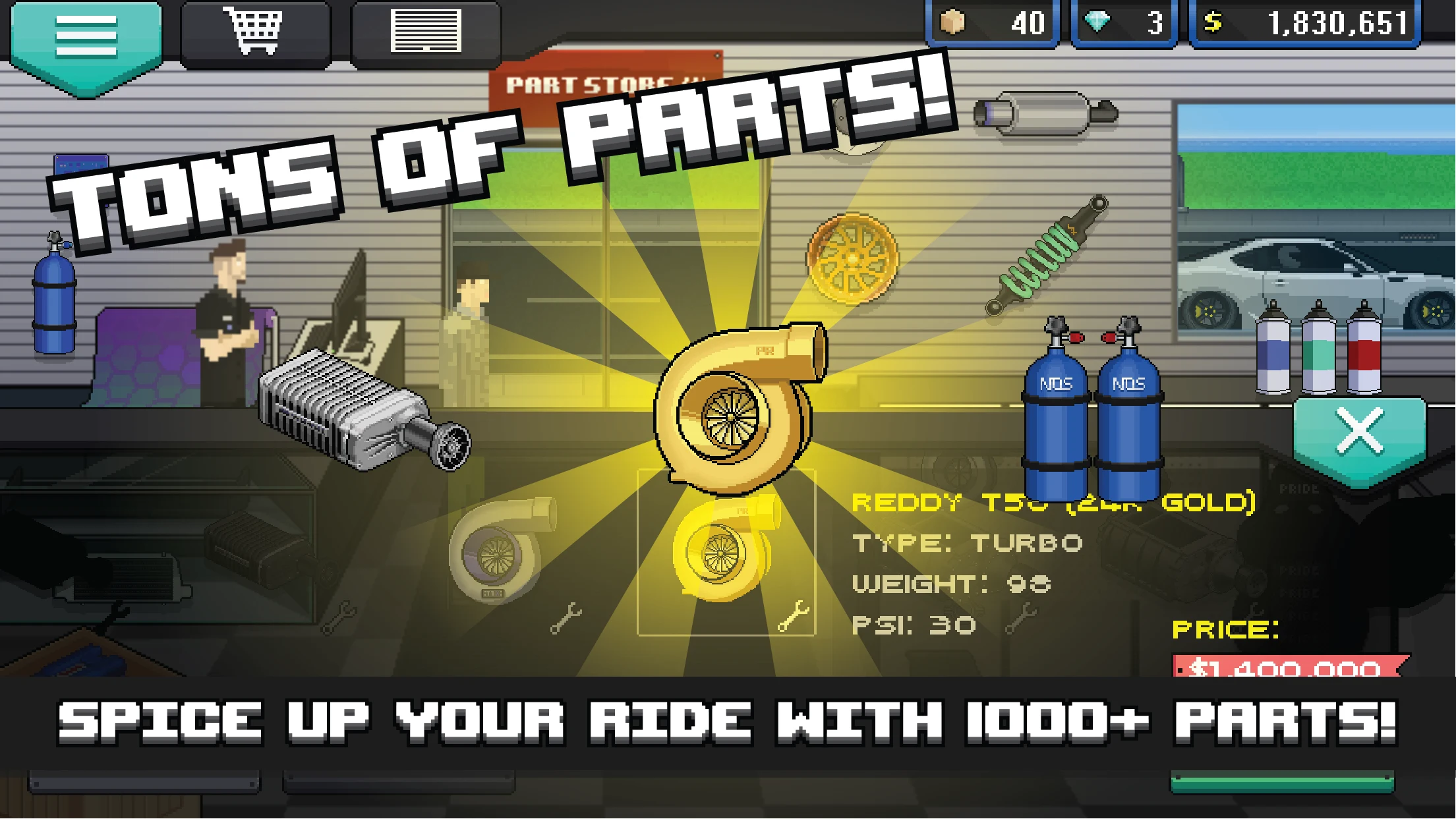 Pixel Car Racer 截图 2