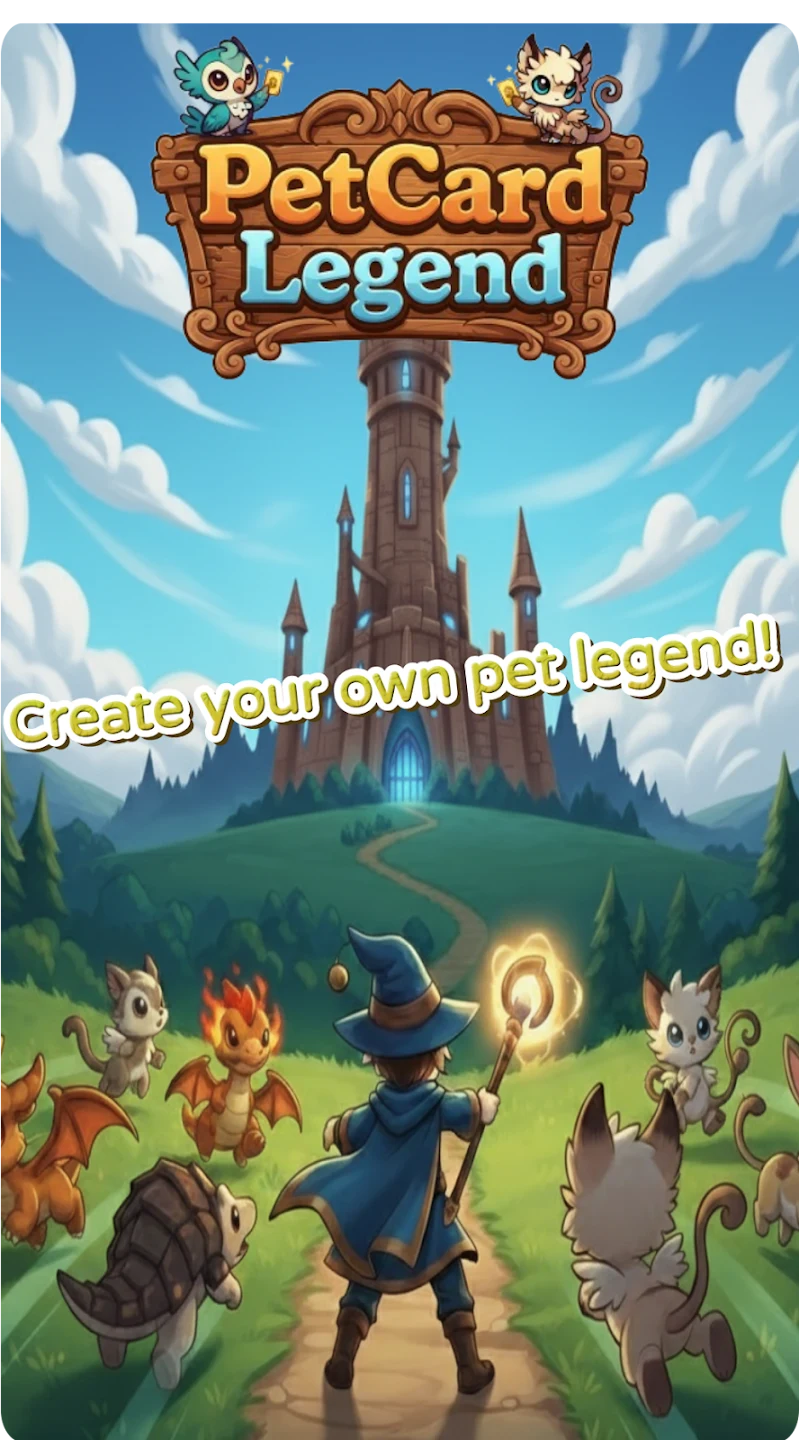 宠物传说：策略卡牌 RPG 截图 1