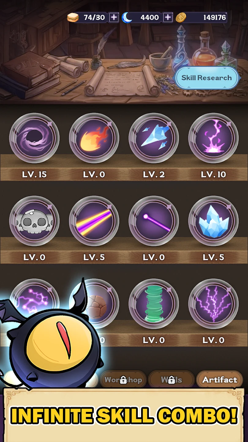 66666年后转生的黑魔法师：无限防御RPG 截图 11