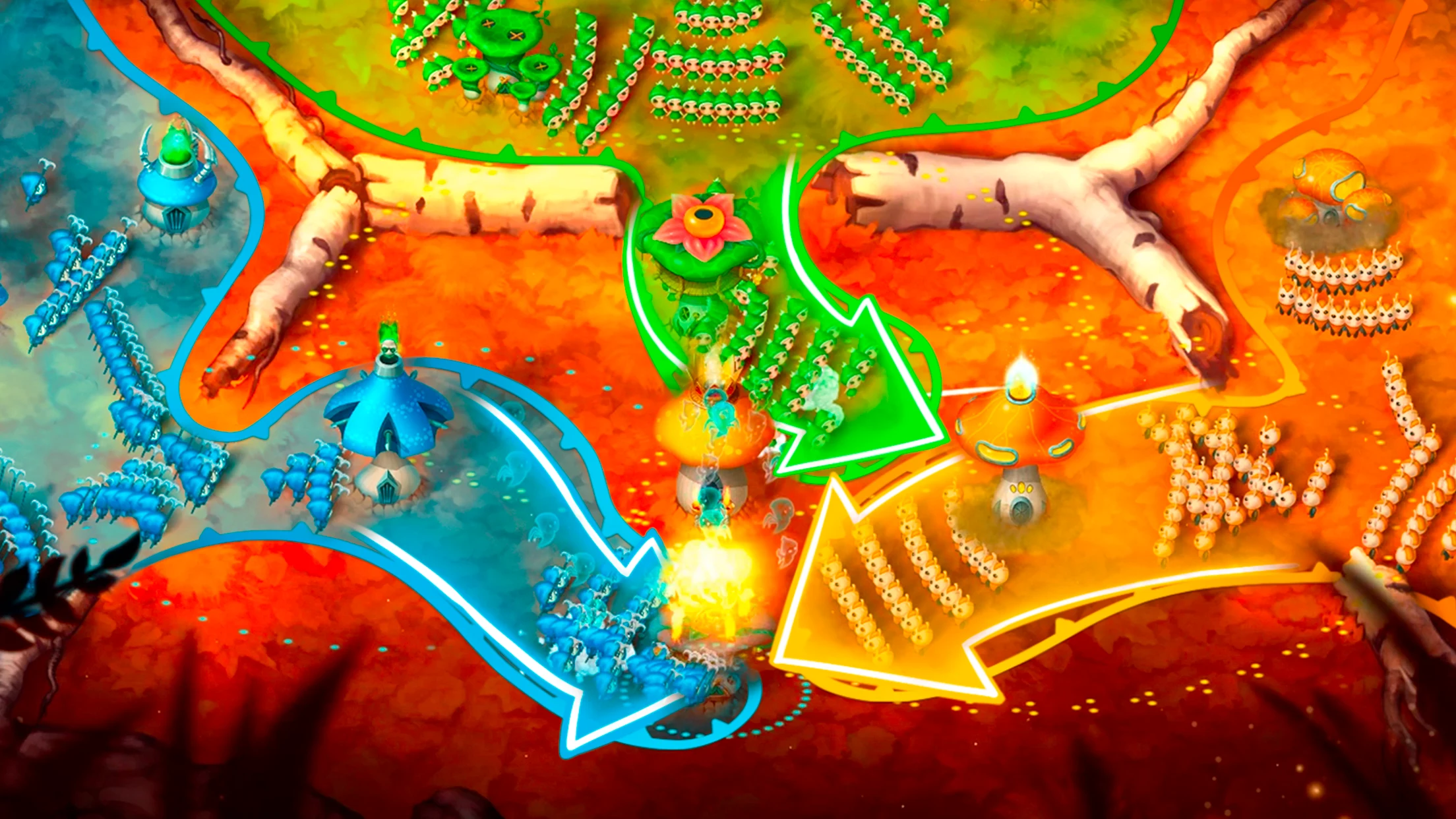 Mushroom Wars 2: 多人游戏 战略 & 塔防 截图 5