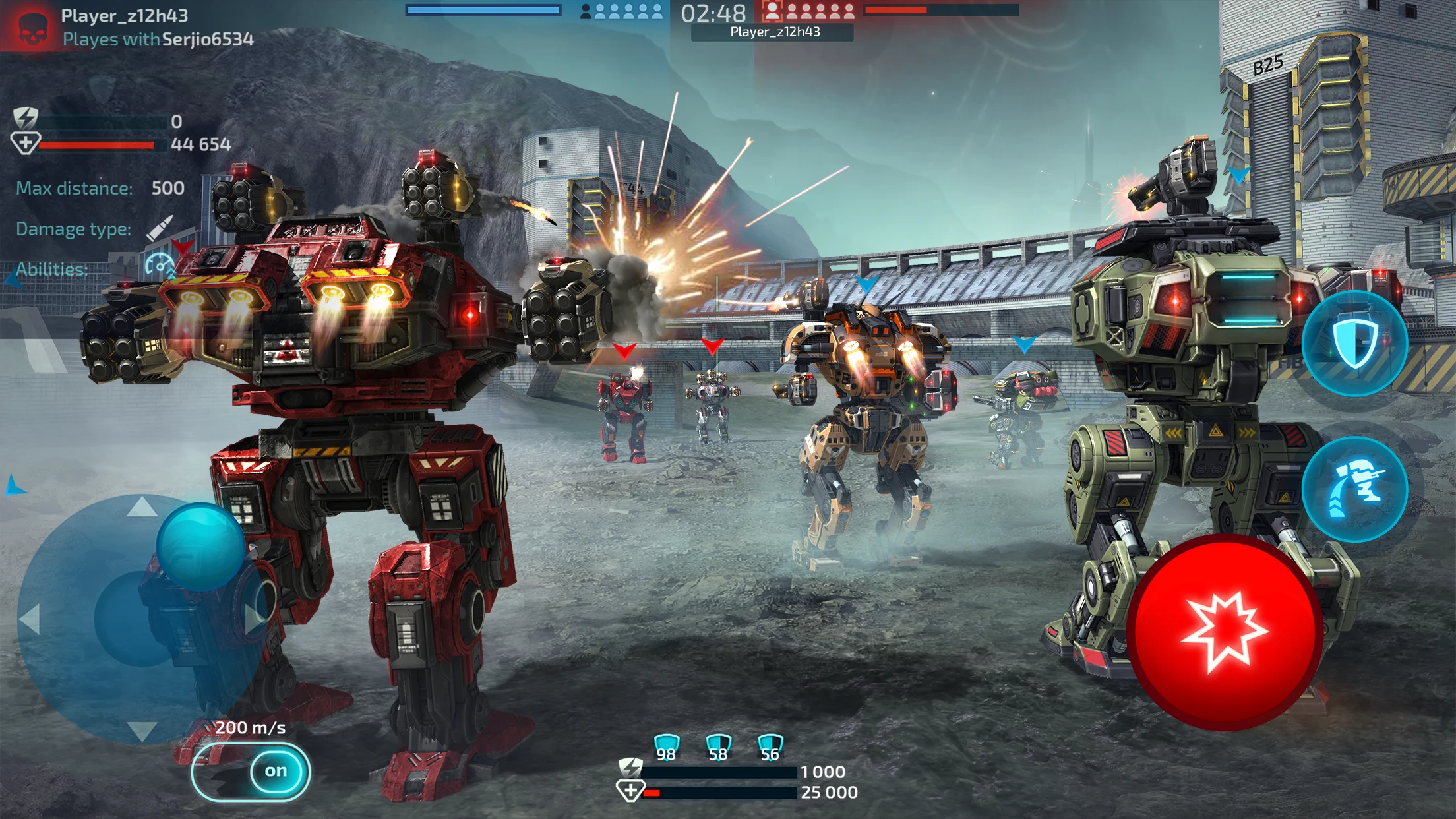 机器人战争：机甲战斗 3D PvP FPS 截图 5