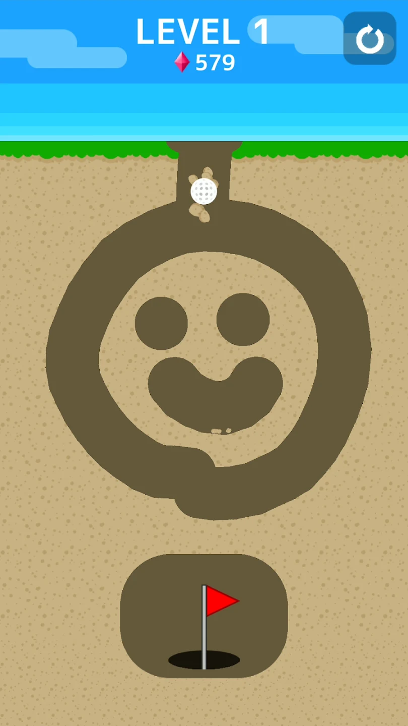 Dig it your way! - Ballz Cave 截图 1