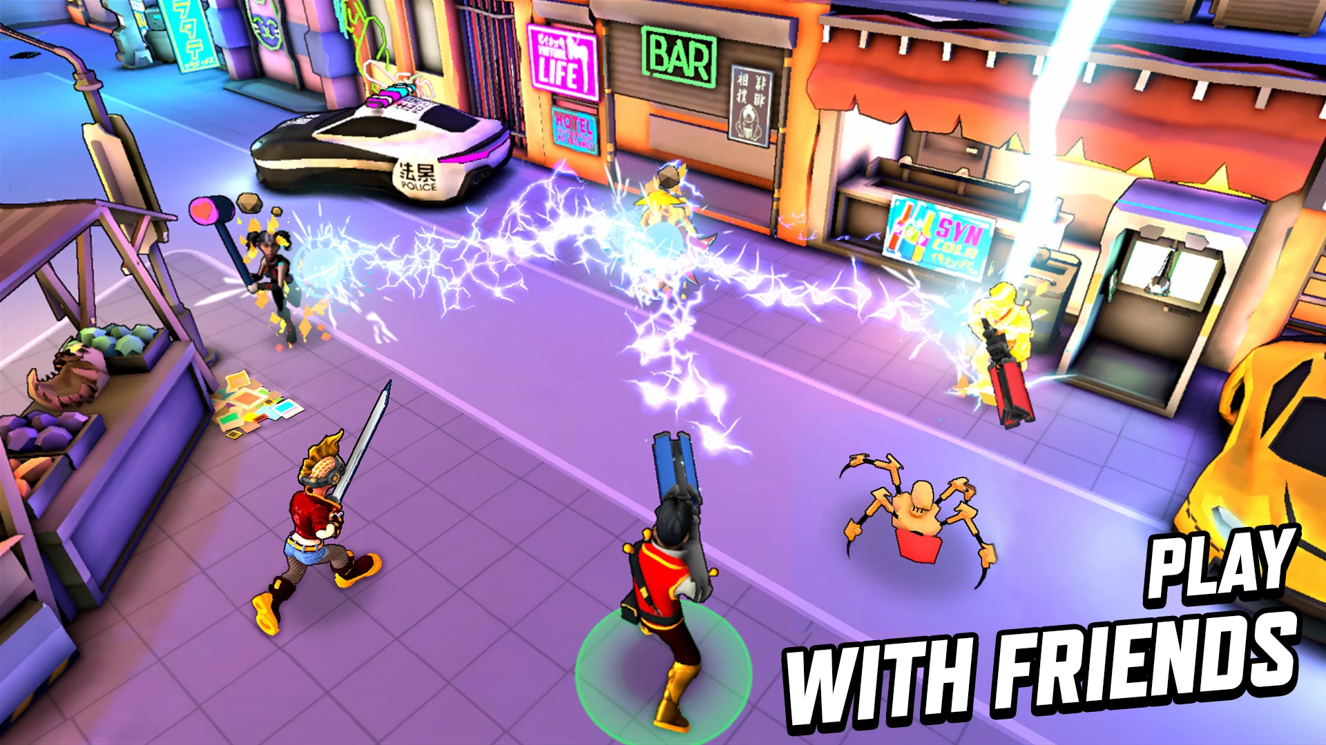 Gridpunk Battle Royale 3v3 PvP 截图 6