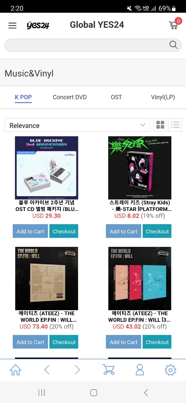 YES24 글로벌 [영/중문] 截图 2